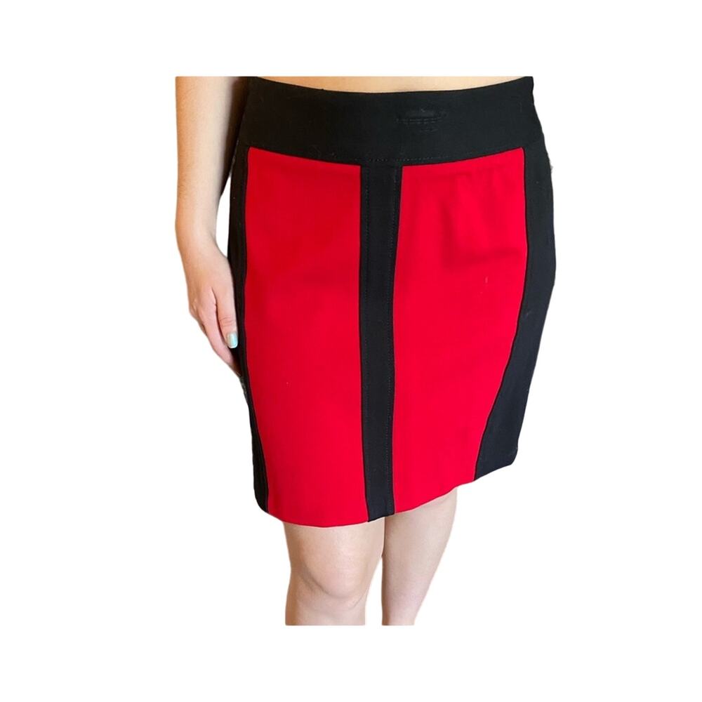 Nwot Cache Color Block Skirt Size 12 - image 3